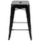 Flash Furniture Black 24" High Metal Stool, PK4 4-ET-31320-24-BK-R-GG - alternate 6